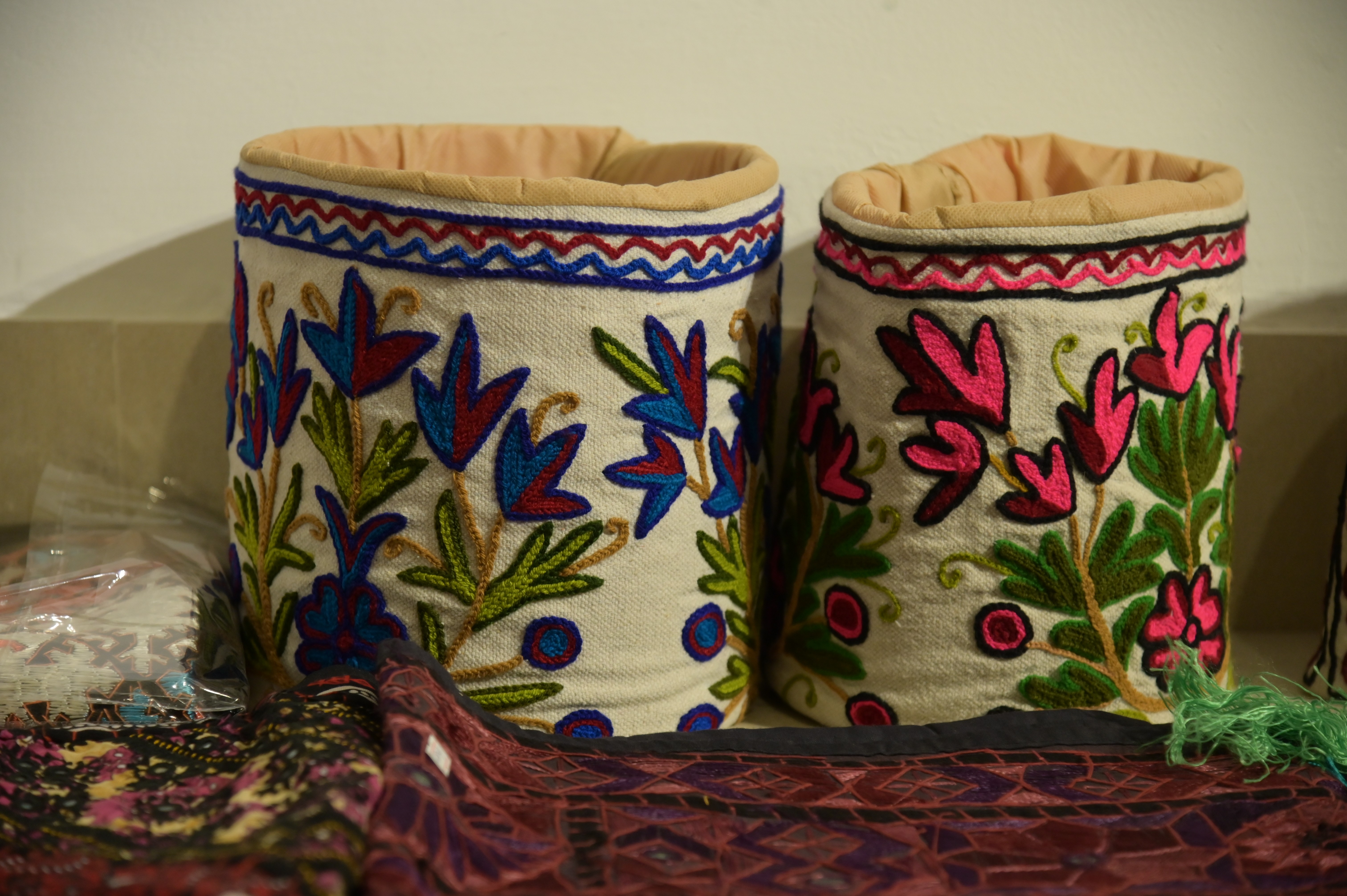 Handcrafted textiles showcasing rich cultural artistry