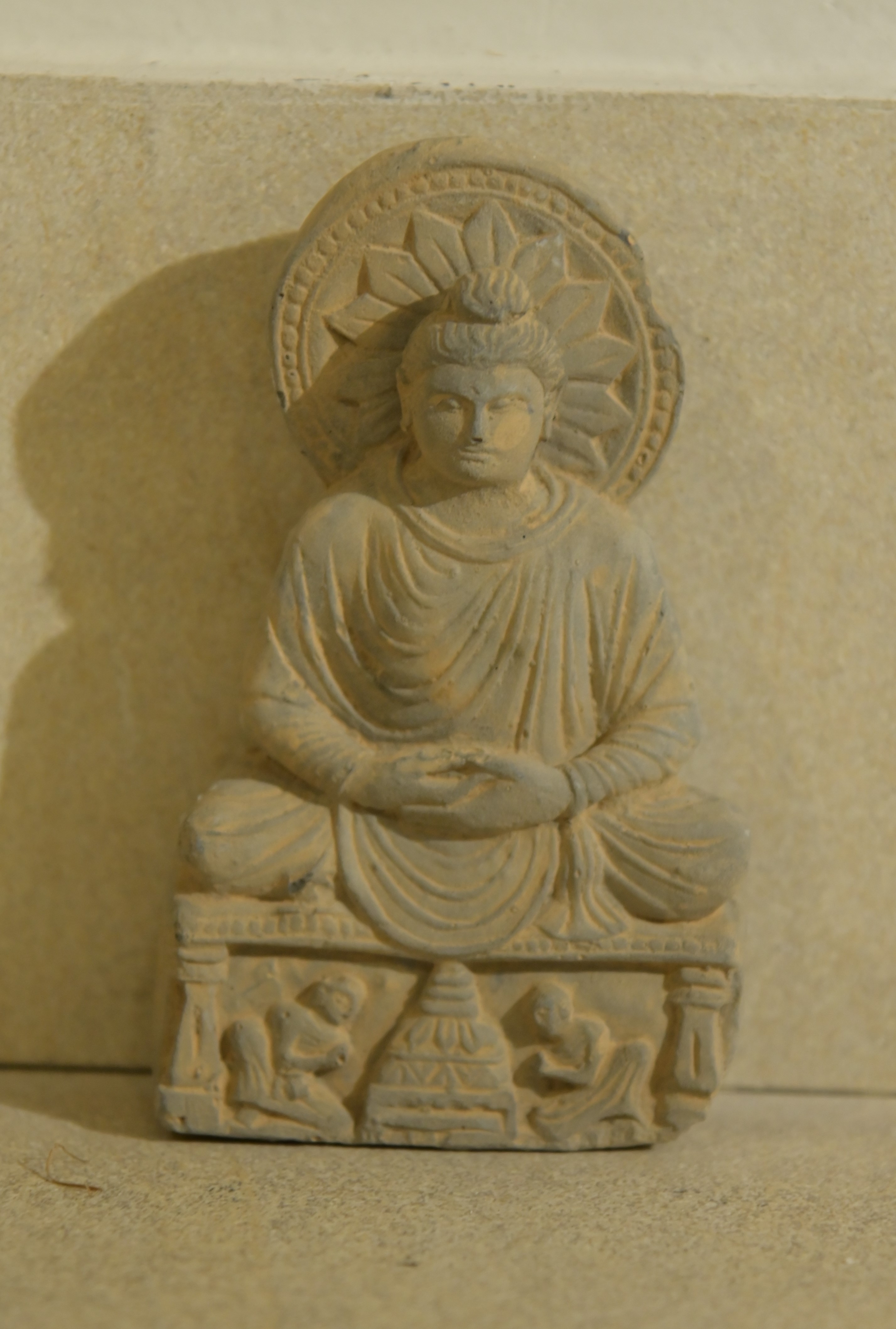 Seated Buddha in meditative pose – a relic of Gandhara art