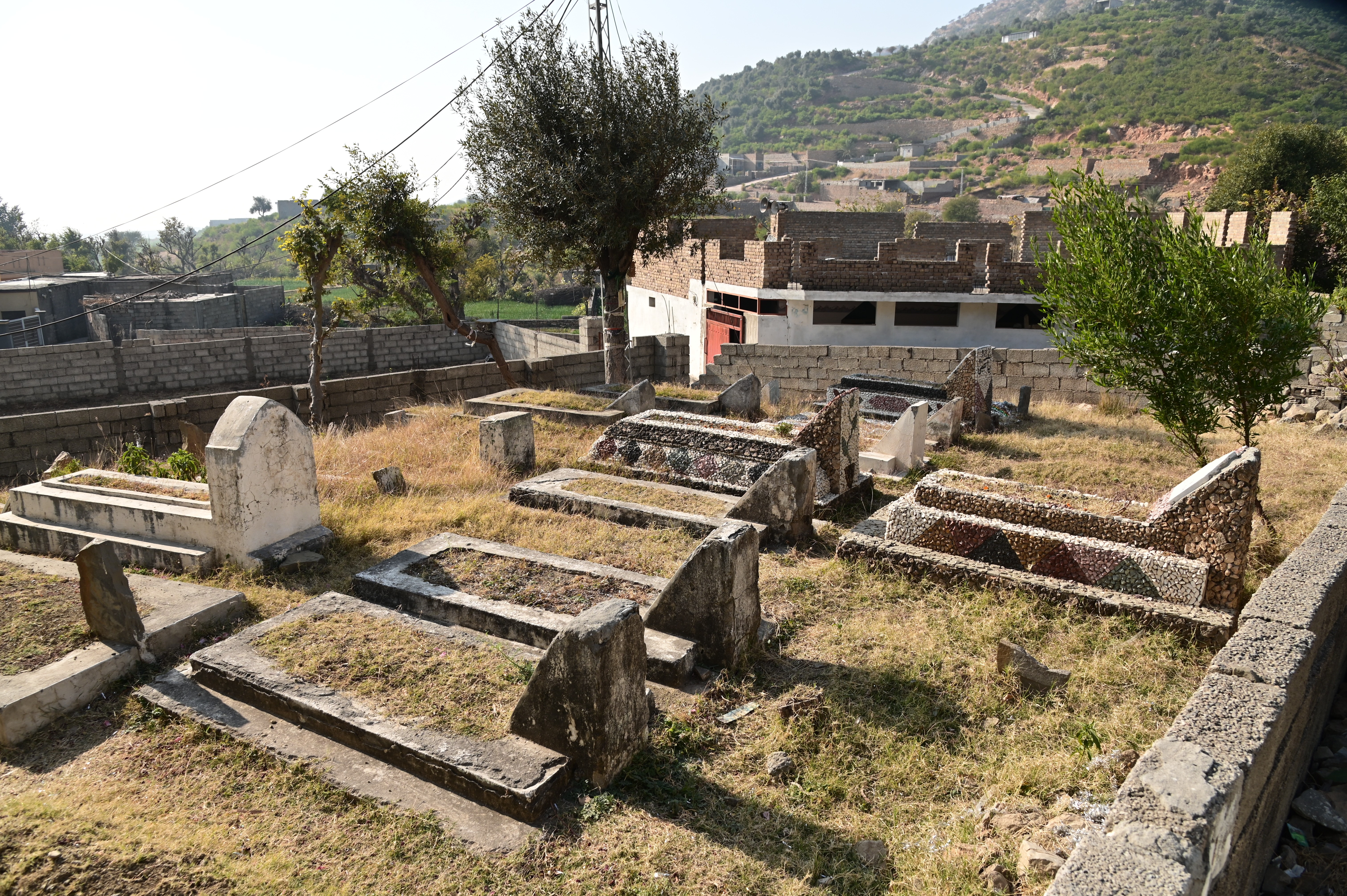 A graveyard