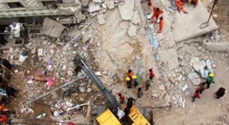 Five die in Karachi building collapse, several trapped under rubble-INP